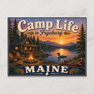 Cameradschaftsleben in Fryeburg Maine Nostalgische Postkarte