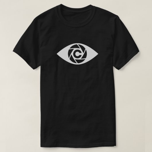 Cameraman Black T-Shirt — Die Shutterclique (Design vorne)