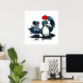 Cameraman Crow Poster (Heimbüro)