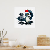 Cameraman Crow Poster (Küche)