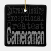 Cameraman Extraordinaire Keramikornament (Rückseite)