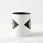Cameraman Zwei-Tonen-Tasse — Die Shutterclique Tasse (Zentrum)