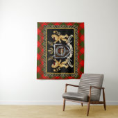 Cameron Clan Abzeichen & Motto mit Löwen Wandteppich (Beispiel)