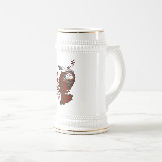 Cameron Clan Abzeichen Stein Bierglas (VorderseiteRechts)