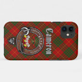 Cameron Clan Abzeichen & Tartan Phone Case (Rückseite (Horizontal))