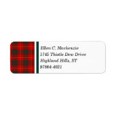 Cameron Clan Bright Red Scottish Tartan (Vorne)