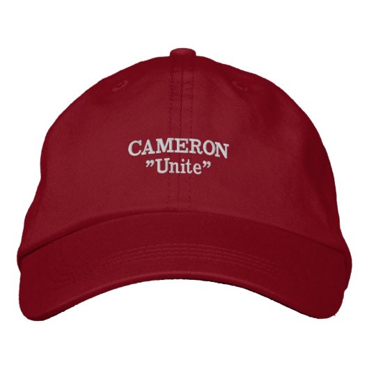 Cameron Clan Motto bestickter Hut (Vorderseite)