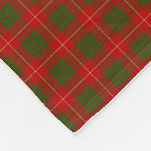 Cameron Clan Tartan Fleecedecke (Ecke)