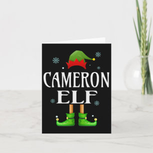 Cameron Elf Xmas Funny Men Family Matching Chris Karte
