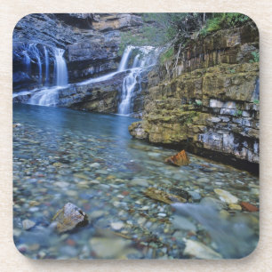 Cameron Falls in Waterton Lake National Park in 2 Untersetzer