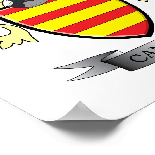 Cameron-Familienwappen-Wappen Poster (Ecke)