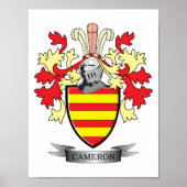 Cameron-Familienwappen-Wappen Poster (Vorne)