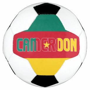 Cameron Flag Green Yellow Tricolor Patriotic Fußball