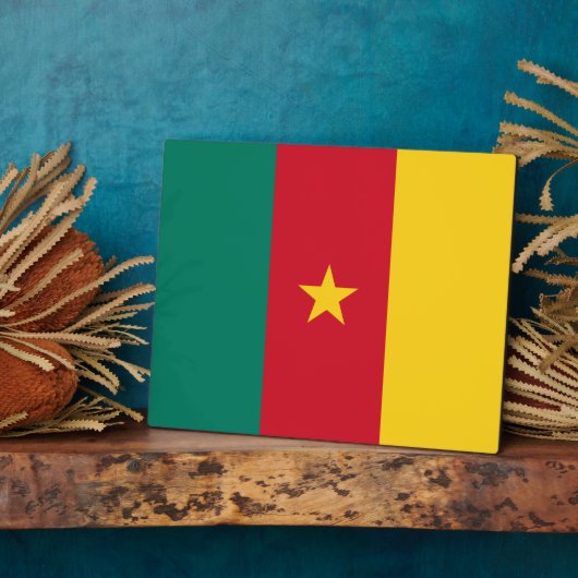 Cameron Flag Plaque Fotoplatte (Seite)