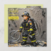 CAMERON ~ Glücklich Geburtstag ~ Fireman ~ (Vorne/Hinten)