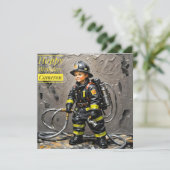 CAMERON ~ Glücklich Geburtstag ~ Fireman ~ (Stehend Vorderseite)