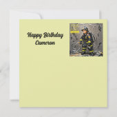CAMERON ~ Glücklich Geburtstag ~ Fireman ~ (Rückseite)