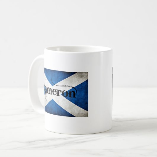 Cameron Grunge Flag Kaffeetasse (Vorderseite Links)