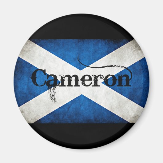 Cameron Grunge Flag Magnet (Vorne)