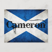 Cameron Grunge Flag Postkarte (Vorderseite)