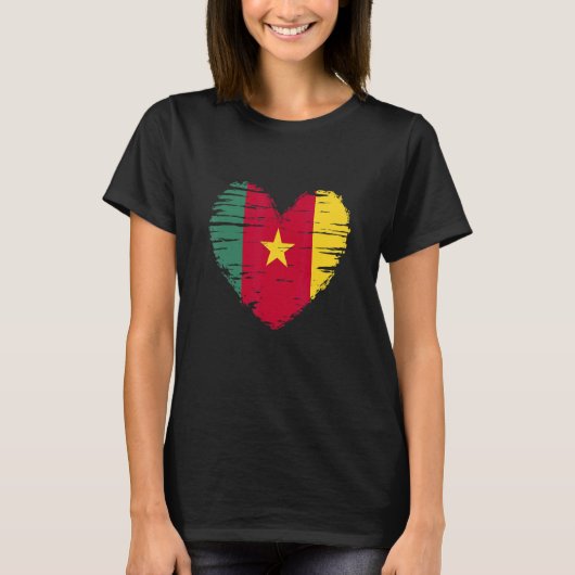 Cameron Heart Cameron Flag Cameron Pride T-Shirt (Vorderseite)