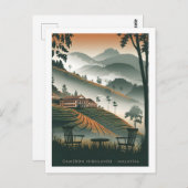 Cameron Highland Malaysia Postkarte (Vorne/Hinten)