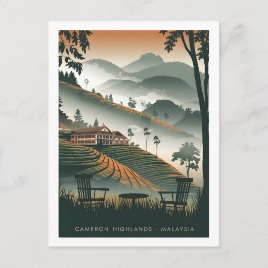 Cameron Highland Malaysia Postkarte (Vorderseite)