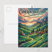 Cameron Highlands Malaysia Postkarte (Vorne/Hinten)