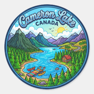 Cameron Lake, British Columbia, Kanada Kanada Runder Aufkleber