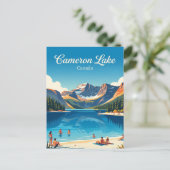 Cameron Lake Kanada Postkarte (Stehend Vorderseite)