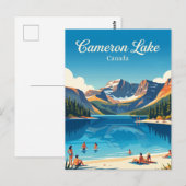 Cameron Lake Kanada Postkarte (Vorne/Hinten)