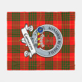 Cameron Modern Clan Abzeichen Tartan Kariert Fleecedecke (Vorderseite (Horizontal))