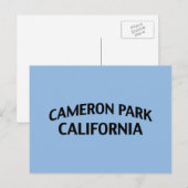 Cameron Park California Postkarte (Vorne/Hinten)