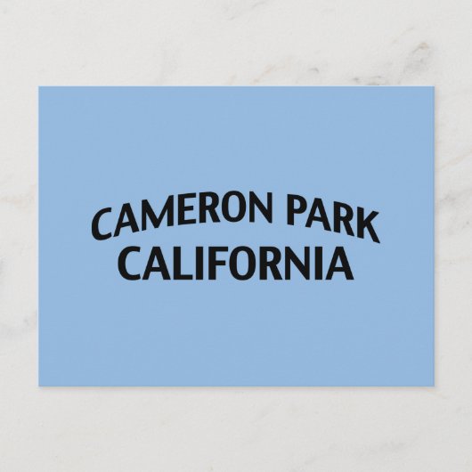 Cameron Park California Postkarte (Vorderseite)