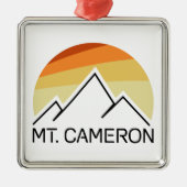 Cameron Retro Ornament Aus Metall (Vorne)