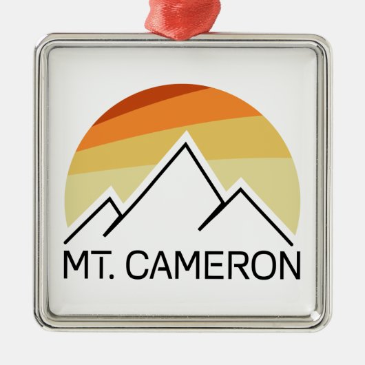 Cameron Retro Ornament Aus Metall (Vorne)