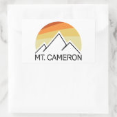 Cameron Retro Rechteckiger Aufkleber (Tasche)