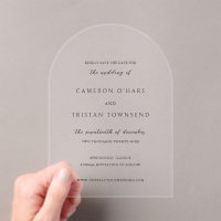 Cameron Simple Modern Wedding rettet das Datum