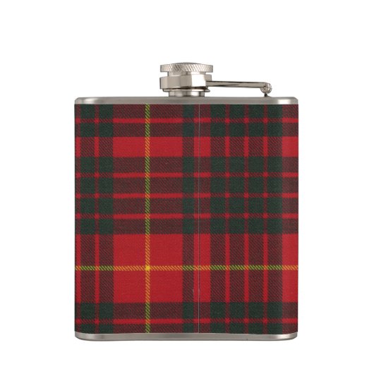 Cameron Tartan & Abzeichen Flachmann (Rückseite)