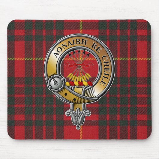 Cameron Tartan & Abzeichen Mousepad (Vorne)