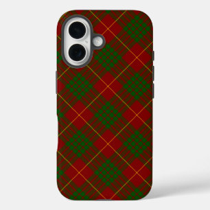 Cameron-Tartan Rot Grün Kariert iPhone 16 Hülle