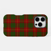 Cameron-Tartan rot-grün kariert iPhone Hülle (Rückseite (Horizontal))