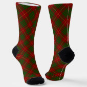 Cameron-Tartan rot grün kariert Socken (Gewinkelt)