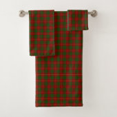 Cameron Tartan Rot kariert Badhandtuch Set (Insitu)