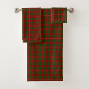 Cameron Tartan Rot kariert Badhandtuch Set
