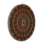 Cameron Tartan Rot kariert Dartscheibe (Vorderseite Links)