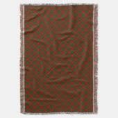 Cameron Tartan Rot kariert Decke (Vorderseite Vertikal)