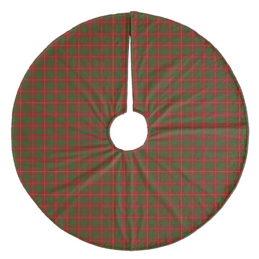Cameron Tartan Rot kariert Fleece Weihnachtsbaumdecke (Vorderseite)