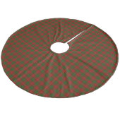 Cameron Tartan Rot kariert Fleece Weihnachtsbaumdecke (Schrägansicht)