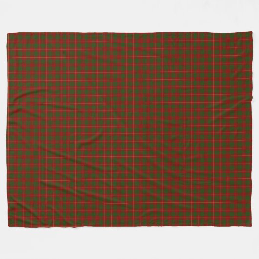 Cameron Tartan Rot kariert Fleecedecke (Vorderseite (Horizontal))